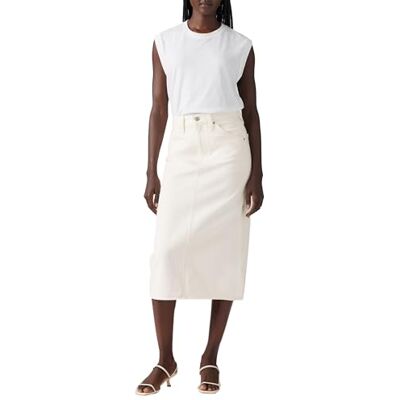 Levis HR Back Slit Skirt Snowing in La Levis HR Back Slit Skirt Snowing in La