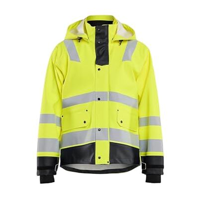 BLÅKLÄDER Blaklader 20053399M Level 3 Giacca impermeabile High Vis, taglia M, colore: Giallo/Nero BLÅKLÄDER Blaklader 20053399M Level 3 Giacca impermeabile High Vis, taglia M, colore: Giallo/Nero