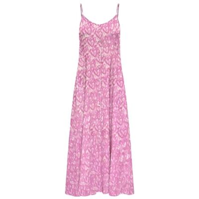 Only Onlnova Life Vis Gigi Long Dress AOP, Rosa Shocking, L Only Onlnova Life Vis Gigi Long Dress AOP, Rosa Shocking, L