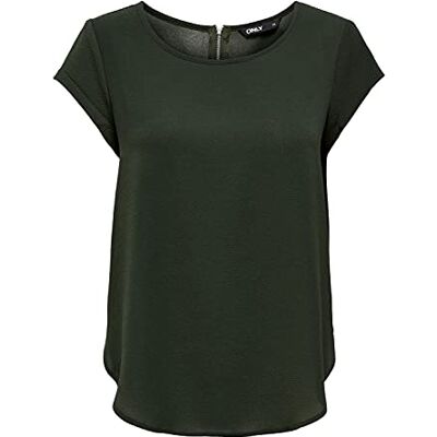 Only Onlvic S/S Solid Top Noos Wvn Maglietta da donna Rosin. 46 Only Onlvic S/S Solid Top Noos Wvn Maglietta da donna Rosin. 46