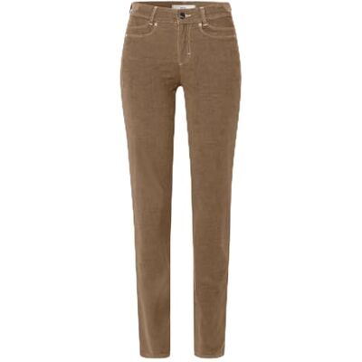 BRAX Pantaloni da Donna Stile Shakira Structure Velvet, Marrone Chiaro, 36W x 32L BRAX Pantaloni da Donna Stile Shakira Structure Velvet, Marrone Chiaro, 36W x 32L