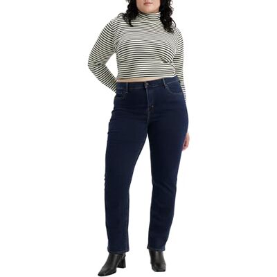 Levis Plus Size 724 High Rise Straight, Jeans Donna, Lots Of Love No Dp, 18 S Levis Plus Size 724 High Rise Straight, Jeans Donna, Lots Of Love No Dp, 18 S