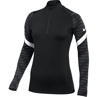 Nike Felpa da Donna Strike 21 Drill Top, Donna, , Nero/Antracite/Bianco/Bianco, XL Nike Felpa da Donna Strike 21 Drill Top, Donna, , Nero/Antracite/Bianco/Bianco, XL