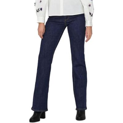 Only Damen Onlwauw Hw Flared Rinse Dnm Gua030 Noos Dark Blue Denim L/32L Only Damen Onlwauw Hw Flared Rinse Dnm Gua030 Noos Dark Blue Denim L/32L