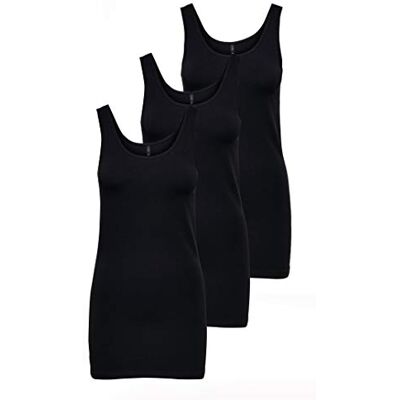 Only Live Tank Top Nero Only Live Tank Top Nero
