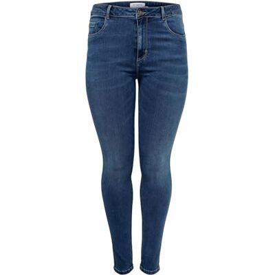 Only Carmakoma NOS Donna Caraugusta HW SK DNM Jeans MBD Noos Jeans Skinny Not Applicable, Blu (Medium Blue Denim Medium Blue Denim), 48 /L32 (Taglia Produttore: 48) Only Carmakoma NOS Donna Caraugusta HW SK DNM Jeans MBD Noos Jeans Skinny Not Applicable, Blu (Medium Blue Denim Medium Blue Denim), 48 /L32 (Taglia Produttore: 48)