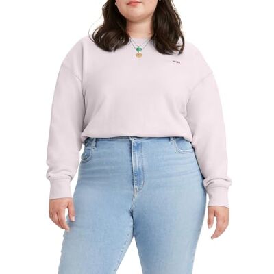 Levis Plus Size Standard Crew, Maglia di tuta Donna, Mauve Chalk, 1XL Levis Plus Size Standard Crew, Maglia di tuta Donna, Mauve Chalk, 1XL