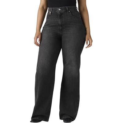 Levis Jeans da Donna a Gamba Larga con Gabbia Toracica, Scorri Verso l'Alto, 26W x 32L Levis Jeans da Donna a Gamba Larga con Gabbia Toracica, Scorri Verso l'Alto, 26W x 32L