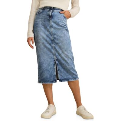 Cecil Maxi Gonna in Jeans da Donna, Authentic Usato, 32W Cecil Maxi Gonna in Jeans da Donna, Authentic Usato, 32W