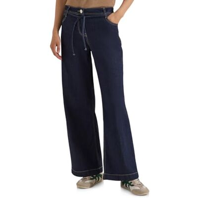 Cecil Jeans a Vita Alta a Gamba Larga, vestibilità Larga, Lavaggio risciacquato 32 Cecil Jeans a Vita Alta a Gamba Larga, vestibilità Larga, Lavaggio risciacquato 32
