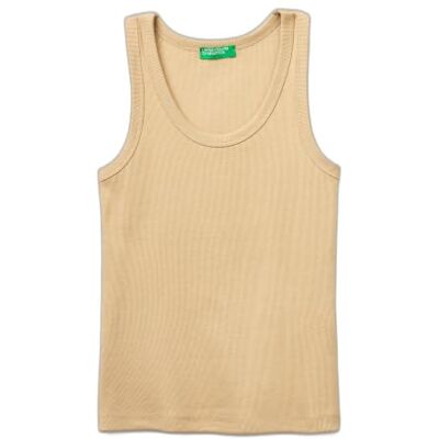 United Colors Of Benetton Canotta Canottiera, Beige, L Donna United Colors Of Benetton Canotta Canottiera, Beige, L Donna