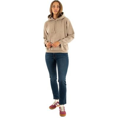 Levis Felpa con Cappuccio da Donna Everyday, Tortora Grigio Erica B, XS Levis Felpa con Cappuccio da Donna Everyday, Tortora Grigio Erica B, XS