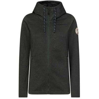 ROCK EXPERIENCE - Berna M - Green Melange - Fleece con Cappuccio ROCK EXPERIENCE - Berna M - Green Melange - Fleece con Cappuccio