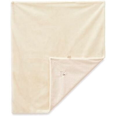 KALOO – La mia prima copertina per neonati 72x85 cm – Ultra morbida in doppio materiale micro-velluto e pelliccia – Ricamo rondine motivo Vichy – Fin dalla nascita KALOO – La mia prima copertina per neonati 72x85 cm – Ultra morbida in doppio materiale micro-velluto e pelliccia – Ricamo rondine motivo Vichy – Fin dalla nascita