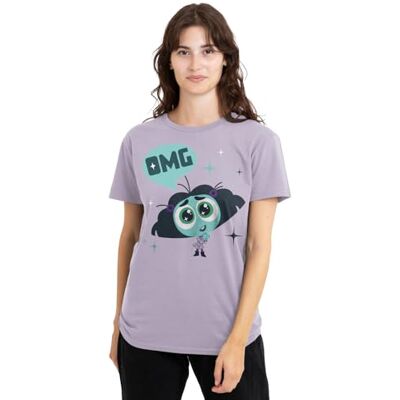Disney Inside out 2 Envy T-Shirt Donna, Lavanda, M Disney Inside out 2 Envy T-Shirt Donna, Lavanda, M