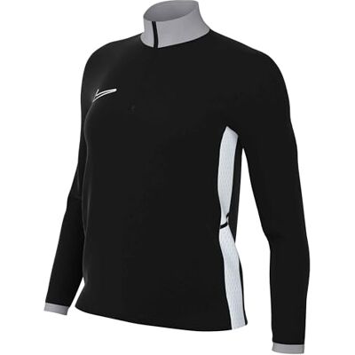 Nike -010 W NK DF ACD25 DRIL Top Maglia Lunga Donna Black/Wolf Grey/White/White Taglia S Nike -010 W NK DF ACD25 DRIL Top Maglia Lunga Donna Black/Wolf Grey/White/White Taglia S