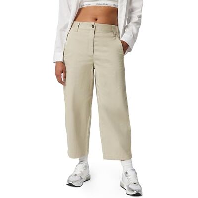 Calvin Klein Pantaloni Casual Donna, Marrone (Fossile), S Calvin Klein Pantaloni Casual Donna, Marrone (Fossile), S