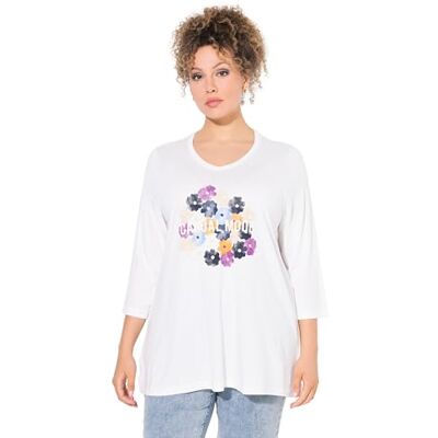 Ulla Popken Maglietta da Donna, Bianco, 56/58 IT Ulla Popken Maglietta da Donna, Bianco, 56/58 IT