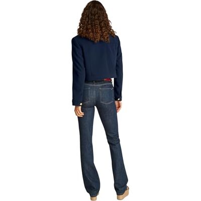 Tommy Hilfiger Donna Blazer Corto Gold Button con Chiusura a Bottoni, Blu (Dark Night Navy), 52 Tommy Hilfiger Donna Blazer Corto Gold Button con Chiusura a Bottoni, Blu (Dark Night Navy), 52