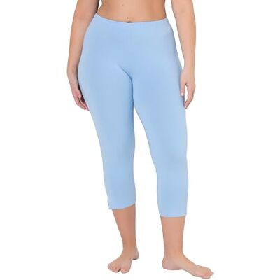 Ulla Popken Pantaloni Capri da Donna, Taglie Forti, Taglie Forti, Lunghezza 7/8, Elastico in Vita, Fino alla Taglia 66/68 Ulla Popken Pantaloni Capri da Donna, Taglie Forti, Taglie Forti, Lunghezza 7/8, Elastico in Vita, Fino alla Taglia 66/68
