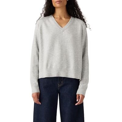 Levis Tara Maglione da Donna Super Morbido con Scollo a V, Colore Propose to Me, Taglia XS, Heather Dove Gray G, XS Levis Tara Maglione da Donna Super Morbido con Scollo a V, Colore Propose to Me, Taglia XS, Heather Dove Gray G, XS