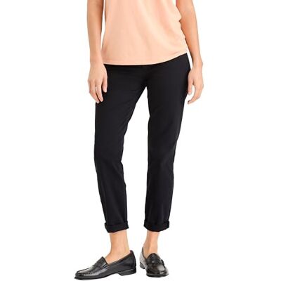 Dockers Women's Weekend Chino Slim Ankle Pants, Beautiful Black, 27W Dockers Women's Weekend Chino Slim Ankle Pants, Beautiful Black, 27W