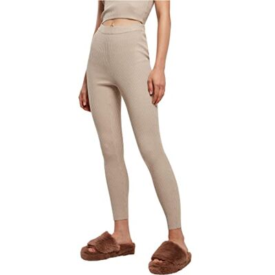 Urban Classics Leggings da Donna, a Costine, da Yoga, Colore Tortora Chiaro, Taglia 4XL, Tortora Chiara., XXXXL Urban Classics Leggings da Donna, a Costine, da Yoga, Colore Tortora Chiaro, Taglia 4XL, Tortora Chiara., XXXXL