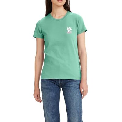 Levis The Perfect Tee, T-Shirt Donna, Batwing Schoolyard Daisy Bery, XS Levis The Perfect Tee, T-Shirt Donna, Batwing Schoolyard Daisy Bery, XS