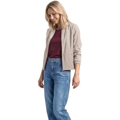 Street One Giubbotto da donna a maniche lunghe, con cerniera, 2117734, confezione da 1 pezzo, Sabbia argilla, 48 Street One Giubbotto da donna a maniche lunghe, con cerniera, 2117734, confezione da 1 pezzo, Sabbia argilla, 48