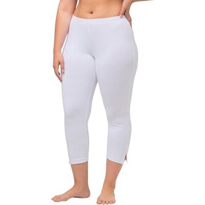 Ulla Popken Pantaloni Capri da Donna, Bianco, 32W x 32L Ulla Popken Pantaloni Capri da Donna, Bianco, 32W x 32L