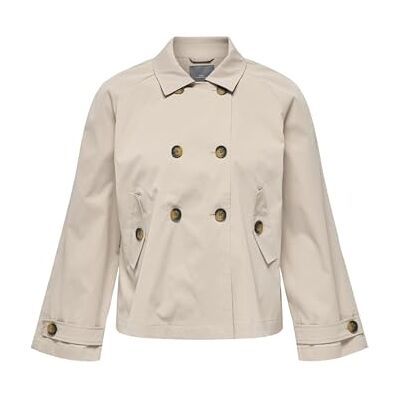 Only Carapril Life Short Trench Coat OTW Noos, Oxford Tan., XL Only Carapril Life Short Trench Coat OTW Noos, Oxford Tan., XL