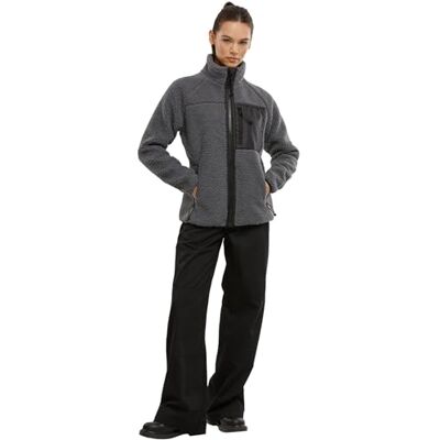 Brandit Women Teddyfleece Jacket 15Y, Color: anthracite, Size: S Brandit Women Teddyfleece Jacket 15Y, Color: anthracite, Size: S
