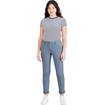 Dockers Weekend Chino Slim, Pantaloni Donna, Blue Fusion, 28 Extra Lungo Dockers Weekend Chino Slim, Pantaloni Donna, Blue Fusion, 28 Extra Lungo