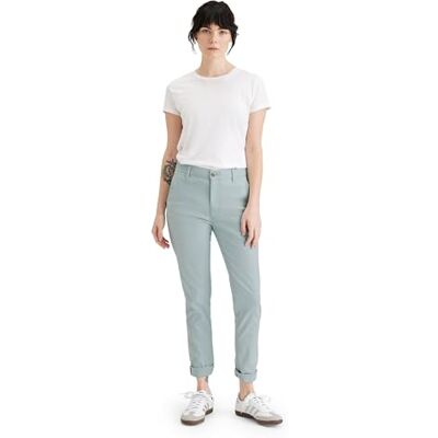 Dockers Weekend Chino Slim, Pantaloni Donna, Harbor Gray, 24 Lungo Dockers Weekend Chino Slim, Pantaloni Donna, Harbor Gray, 24 Lungo