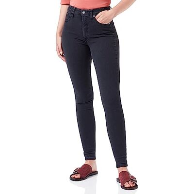 Calvin Klein Donna Jeans Skinny Vita Alta, Nero (Denim Black), 25W/32L Calvin Klein Donna Jeans Skinny Vita Alta, Nero (Denim Black), 25W/32L