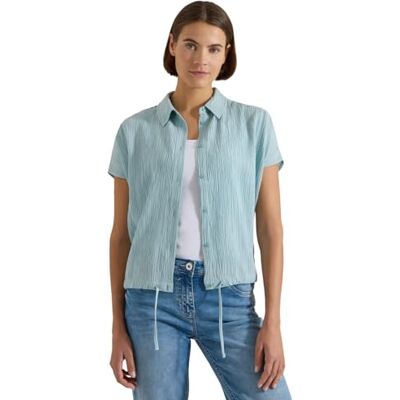 Cecil Dropped Shoulder Camicetta in Tinta Unita Crystal Mint XL Cecil Dropped Shoulder Camicetta in Tinta Unita Crystal Mint XL