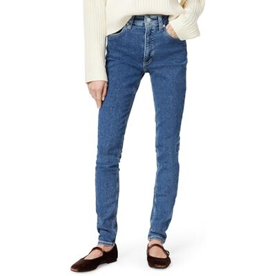 Calvin Klein Donna Jeans High Rise Skinny Fit, Blu (Denim Medium), 25W/32L Calvin Klein Donna Jeans High Rise Skinny Fit, Blu (Denim Medium), 25W/32L
