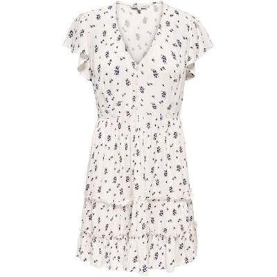 Only Onlclaudette Life SS Dress Wvn Noos Mini Abito con Scollo A V E Volant per Uso Quotidiano, Ballerino di Nuvola, XS Donna Only Onlclaudette Life SS Dress Wvn Noos Mini Abito con Scollo A V E Volant per Uso Quotidiano, Ballerino di Nuvola, XS Donna