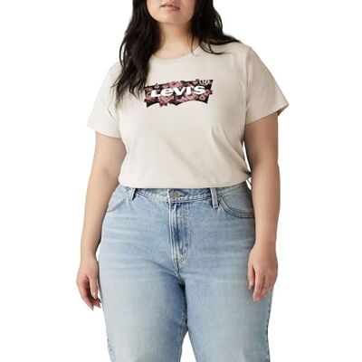 Levis PL Perfect Tee Rose Fill Plus Egret GRAP, Rose Fill Plus Egret, 4XL Levis PL Perfect Tee Rose Fill Plus Egret GRAP, Rose Fill Plus Egret, 4XL
