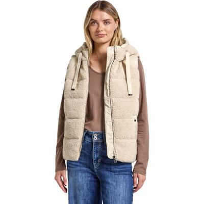 Street One 2200565 Struktumix-Gilet Teddy, Savannah Sabbia, 44 Donna Street One 2200565 Struktumix-Gilet Teddy, Savannah Sabbia, 44 Donna