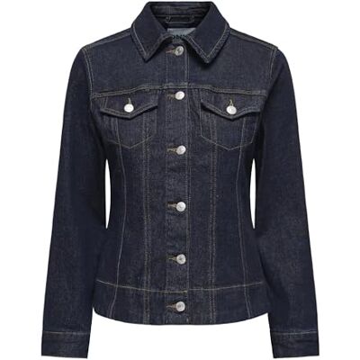 Only Onlmadison LS Shaped DNM Jacket Mae, Blu Jeans Scuro, S Donna Only Onlmadison LS Shaped DNM Jacket Mae, Blu Jeans Scuro, S Donna