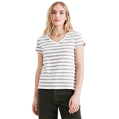 Dockers Favorite V-neck Tee, T-Shirt Donna, Grigio (Montara Forest Fog), S Dockers Favorite V-neck Tee, T-Shirt Donna, Grigio (Montara Forest Fog), S