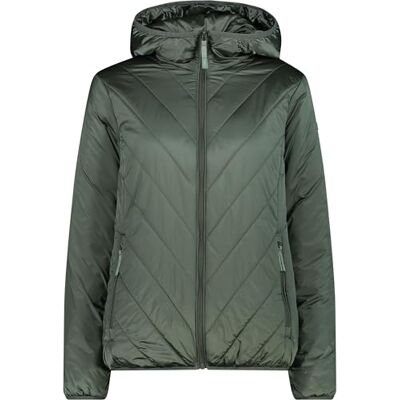 CMP Giacca da donna in nylon con cappuccio fisso, Mineral, 44 CMP Giacca da donna in nylon con cappuccio fisso, Mineral, 44