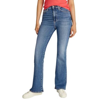 Tommy Jeans Donna Jeans Sylvia Flared Bootcut Vita Alta, Blu (Denim Medium), 32W/26L Tommy Jeans Donna Jeans Sylvia Flared Bootcut Vita Alta, Blu (Denim Medium), 32W/26L