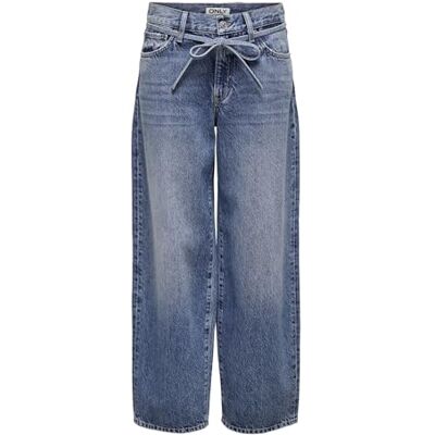 Only Onlgianna MW Straight Dot596 DNM Noos, Jeans da Donna, Blu Medio (Denim Blu Medio), 25 W x 30L, Blu Medio (Denim Blu Medio), 25 W/30 L Only Onlgianna MW Straight Dot596 DNM Noos, Jeans da Donna, Blu Medio (Denim Blu Medio), 25 W x 30L, Blu Medio (Denim Blu Medio), 25 W/30 L