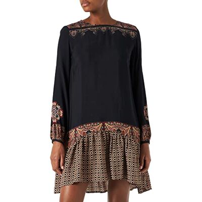 Desigual Abito Casual da Donna, Nero, XS Desigual Abito Casual da Donna, Nero, XS