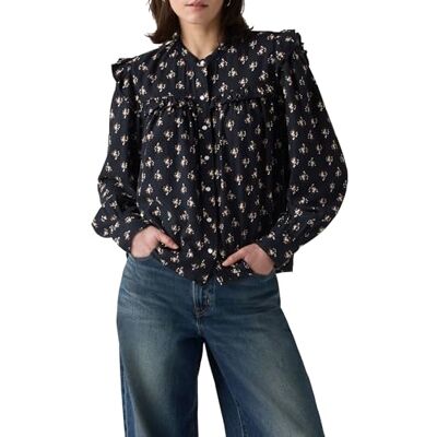 Levis Gianna LS Blouse Yulia Floral V4 Dark Sa, Yulia Floral V4 Dark, S Levis Gianna LS Blouse Yulia Floral V4 Dark Sa, Yulia Floral V4 Dark, S