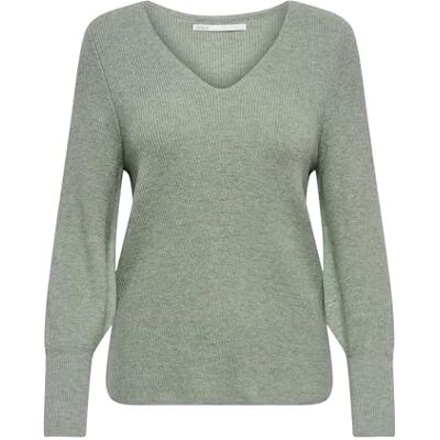 Only Maglione da Donna ONLATIA, Verde Chinois/Dettaglio: mélange, M Only Maglione da Donna ONLATIA, Verde Chinois/Dettaglio: mélange, M