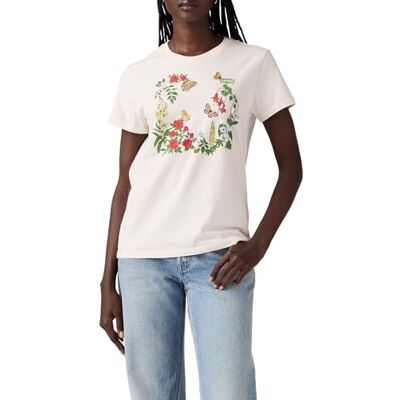 Levis The Perfect Tee, T-Shirt Donna, Rose Garden BW Art O, M Levis The Perfect Tee, T-Shirt Donna, Rose Garden BW Art O, M
