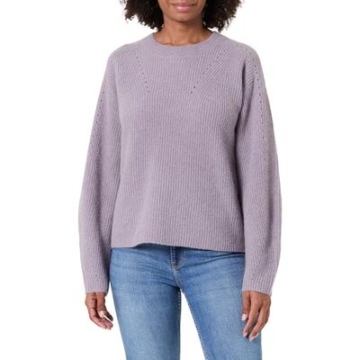 Boss Felpa da Donna C_fenne Knitted_Sweater, Viola Chiaro/Pastello, L Boss Felpa da Donna C_fenne Knitted_Sweater, Viola Chiaro/Pastello, L